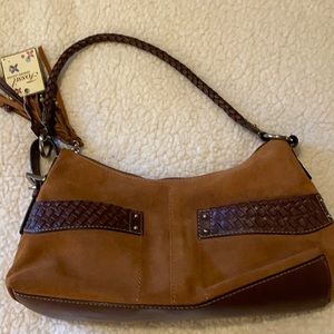 Fossil Suede and Leather Purse for Fall